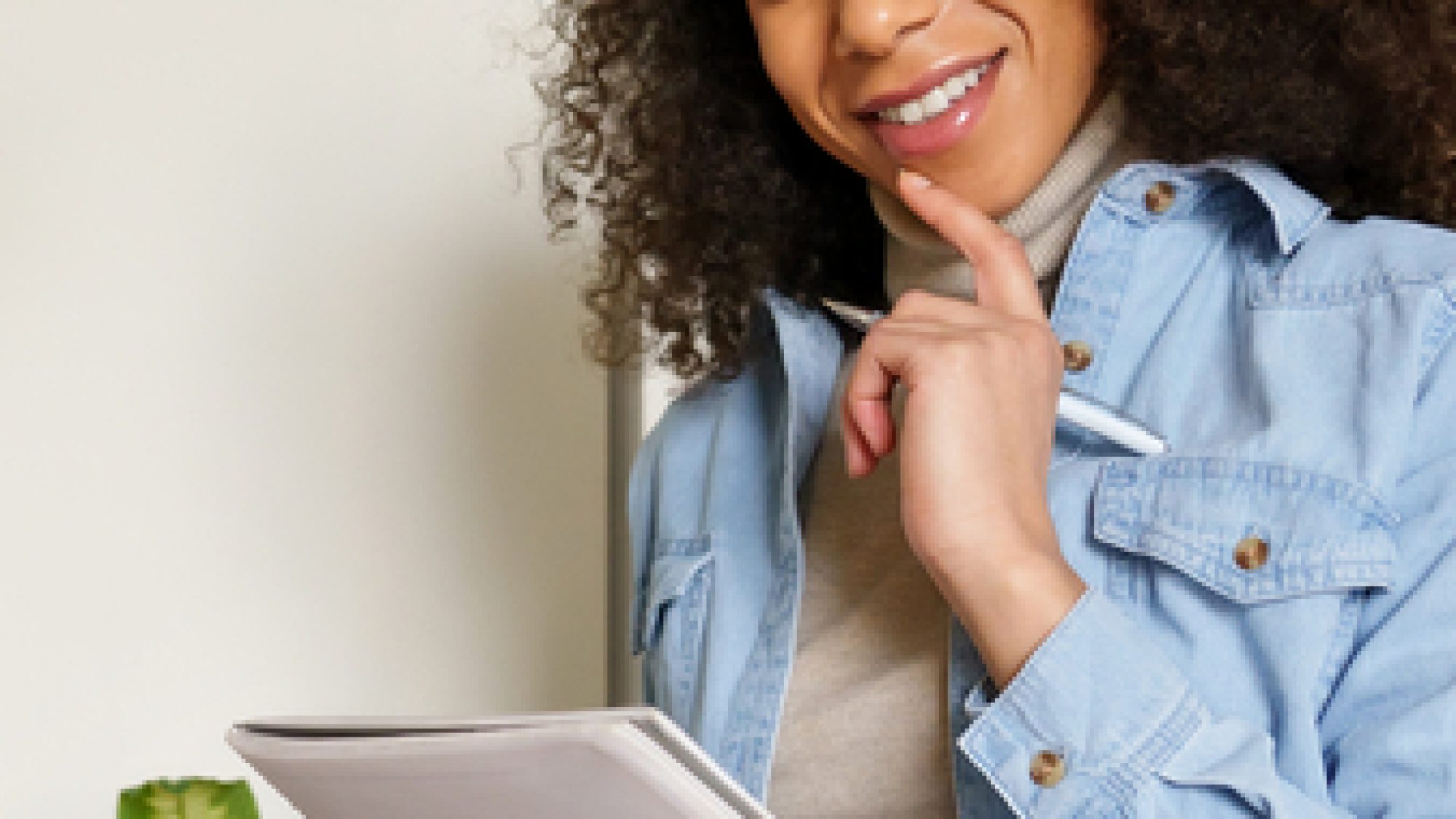 Smiling,African,American,Teen,Girl,College,Student,,Remote,Worker,,Writer