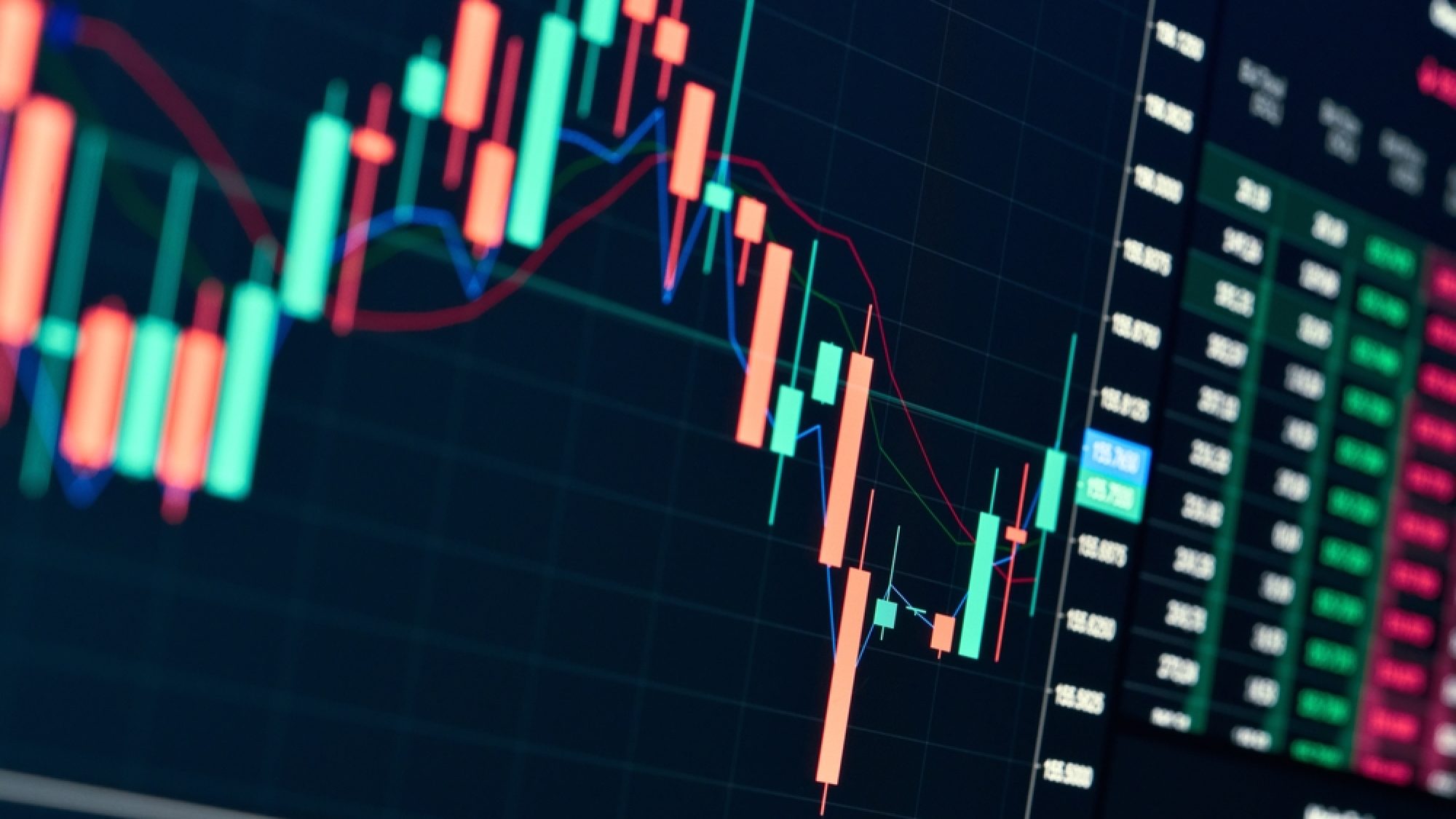 Stock,Exchange,Online,Trading,Platform,Chart,Candlesticks,Bars,,Tickers,Digital