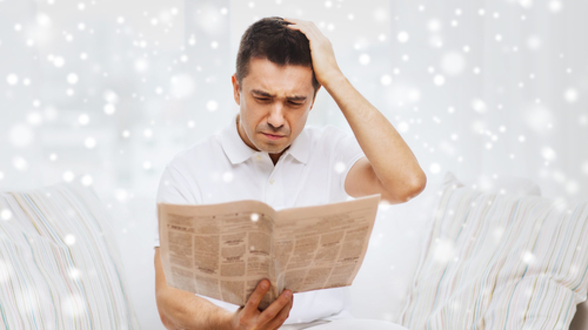 Leisure,,Information,,People,And,Mass,Media,Concept,-,Sad,Man