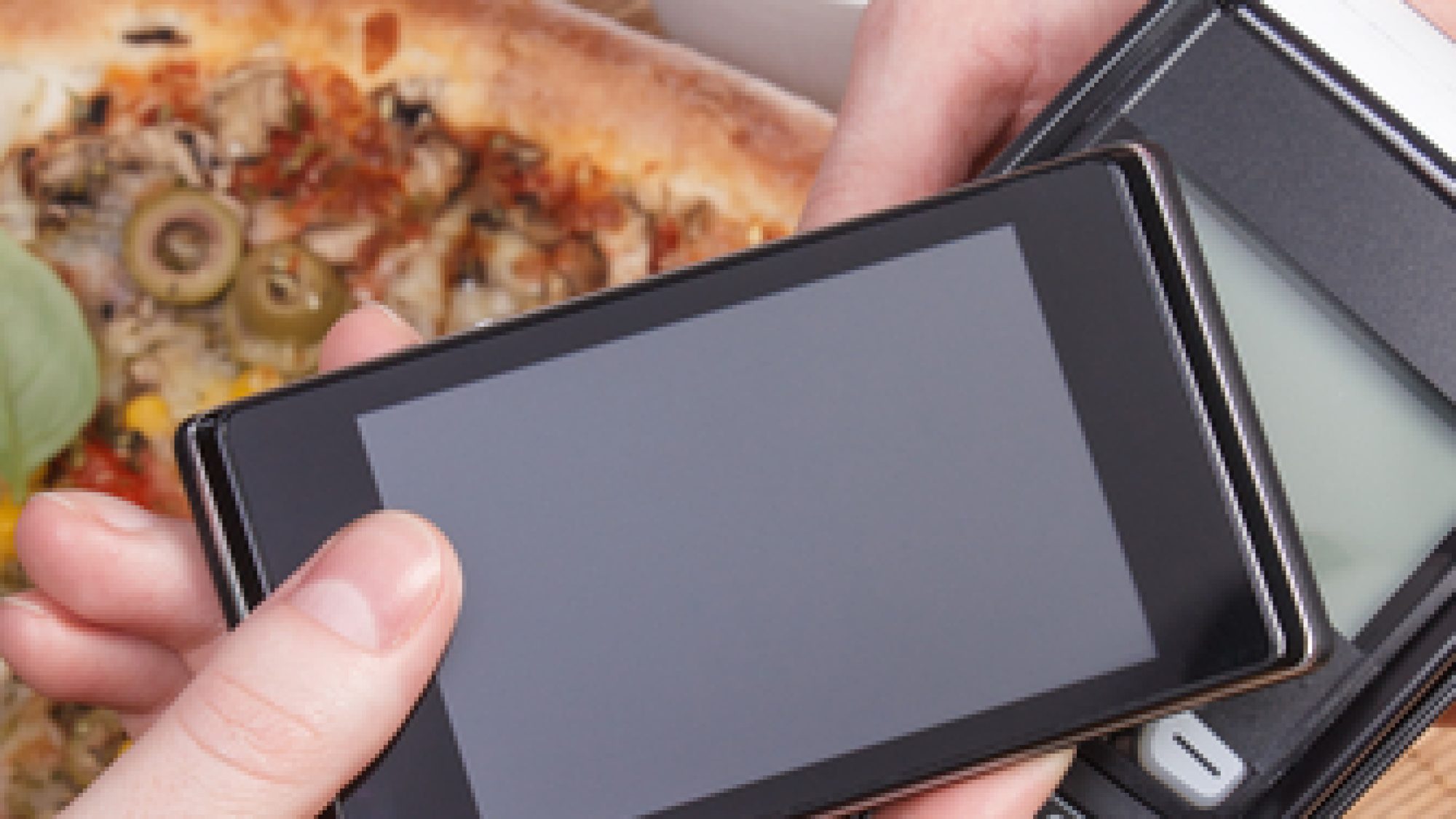 Using,Payment,Terminal,And,Mobile,Phone,With,Nfc,Technology,,Cashless