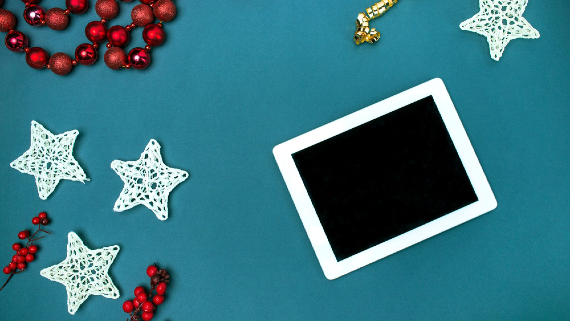 Greeting,Card,Mock,Up,Template,With,Christmas,Decorations.